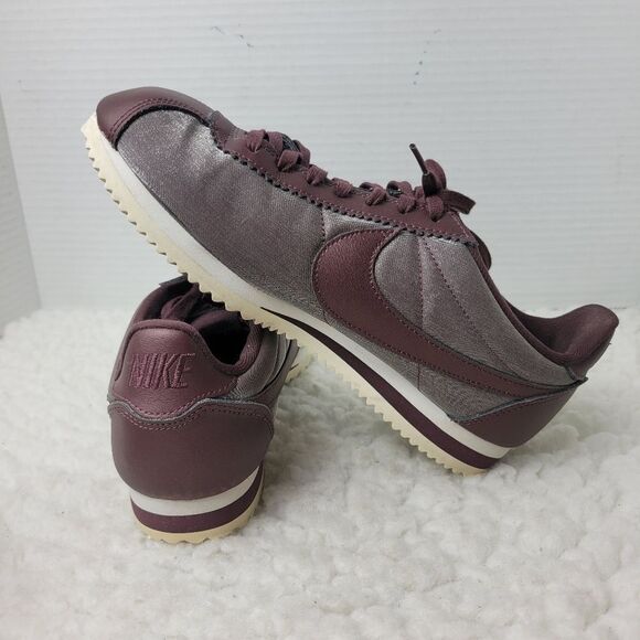 Nike Classic Cortez Womens Sneaker Size 8.5 Premium Mahogany Brown Casual Shoes - Picture 6 of 10